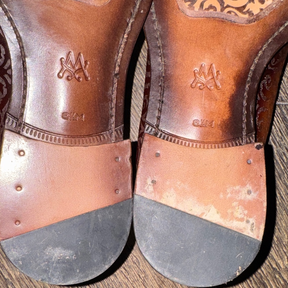 Mezlan Intricate Brown Leather Oxfords - Picture 10 of 12